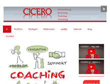 Tablet Screenshot of cicero-oe.de